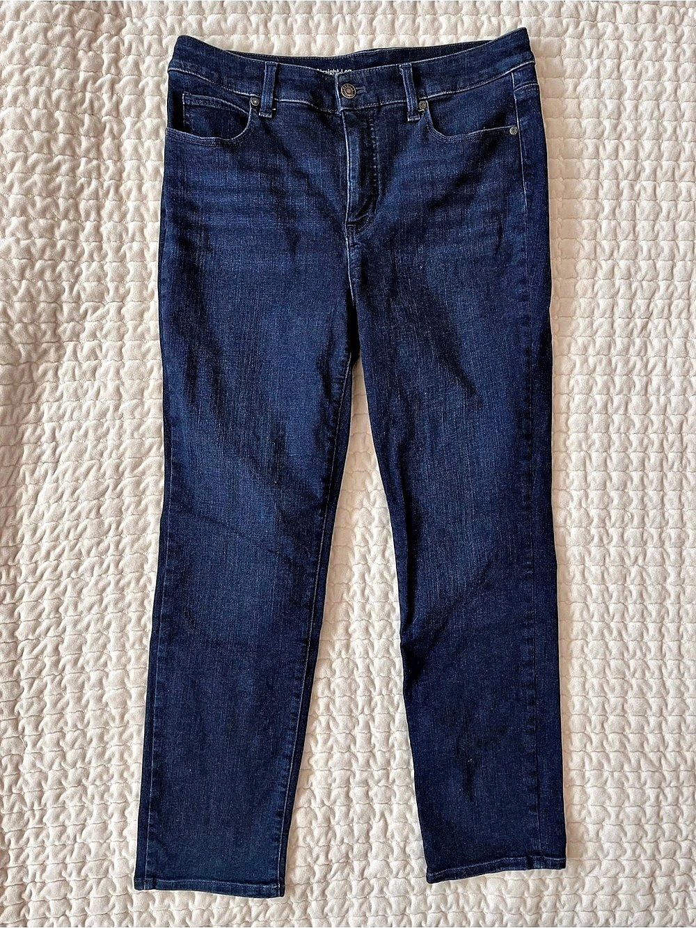 Talbots Flawless High-Waist Straight-Leg Jeans Blue Size 10P